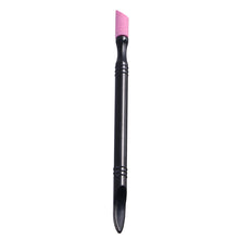 Load image into Gallery viewer, Double-end Nail Professional Engraving Pen Quartz Cuticle Pushers Dead Skin Remover Manicure Tools (Black)