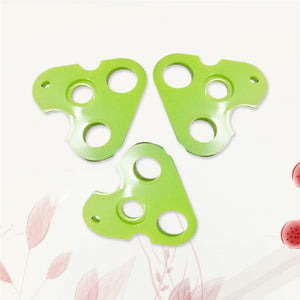 3pcs Plastic Essential Oil Opener Roller Bottle Corkscrew Tool Triangle Shape Remover for Roller Balls Caps (Green)