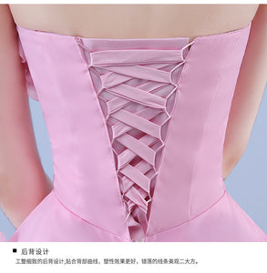 Luxurious Design New Pink Flower Wedding Dress/ Evenign Dress/ Party Dress