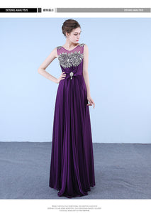 Luxurious Design New Wedding Purple Lace Dress/ Evenign Dress/ Party Dress
