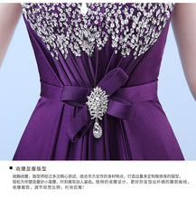 Load image into Gallery viewer, Luxurious Design New Wedding Purple Lace Dress/ Evenign Dress/ Party Dress