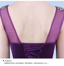 Load image into Gallery viewer, Luxurious Design New Wedding Purple Lace Dress/ Evenign Dress/ Party Dress