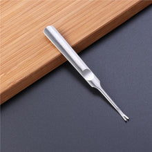 Load image into Gallery viewer, Manicure Tool Exfoliating Dead Skin Stainless Steel Dead Skin Push Nail Steel Push Double Head Pick Nail Polish Unloading Tool