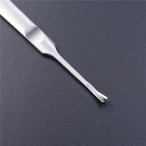 Manicure Tool Exfoliating Dead Skin Stainless Steel Dead Skin Push Nail Steel Push Double Head Pick Nail Polish Unloading Tool