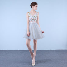 Load image into Gallery viewer, Sweet Design Flower Embroidery Short Wedding Dress/Party Dress/Evening Dress