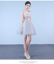 Load image into Gallery viewer, Sweet Design Flower Embroidery Short Wedding Dress/Party Dress/Evening Dress