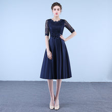 Load image into Gallery viewer, Brand New Fashion Navy Lace Party Dress/ Wedding Dress/ Evening Dress