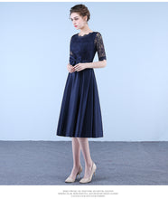 Load image into Gallery viewer, Brand New Fashion Navy Lace Party Dress/ Wedding Dress/ Evening Dress