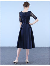 Load image into Gallery viewer, Brand New Fashion Navy Lace Party Dress/ Wedding Dress/ Evening Dress