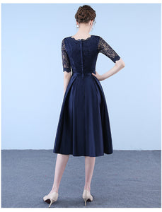 Brand New Fashion Navy Lace Party Dress/ Wedding Dress/ Evening Dress
