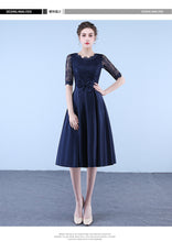 Load image into Gallery viewer, Brand New Fashion Navy Lace Party Dress/ Wedding Dress/ Evening Dress