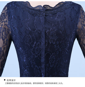 Brand New Fashion Navy Lace Party Dress/ Wedding Dress/ Evening Dress