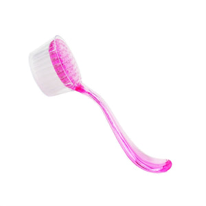 Nail Art Dust Remover Brush with Lid Acrylic Crystal Nail Manicure Pedicure Power Cleaner Brush for Home Salon (Random Color)