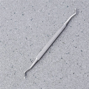 Cuticle Spoon Pusher Remover Tool Stainless Steel Spoon Nail Cleaner for Men Women
