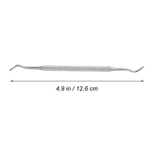 Cuticle Spoon Pusher Remover Tool Stainless Steel Spoon Nail Cleaner for Men Women