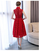 Load image into Gallery viewer, Brand New Chinese Style Embroidery Lace Evening Dress