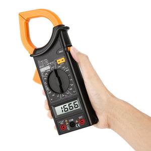 M266C AC/DC Digital Clamp Meter Handheld Multimeter Voltage Current Resistance Temperature Frequency Electrical Tester