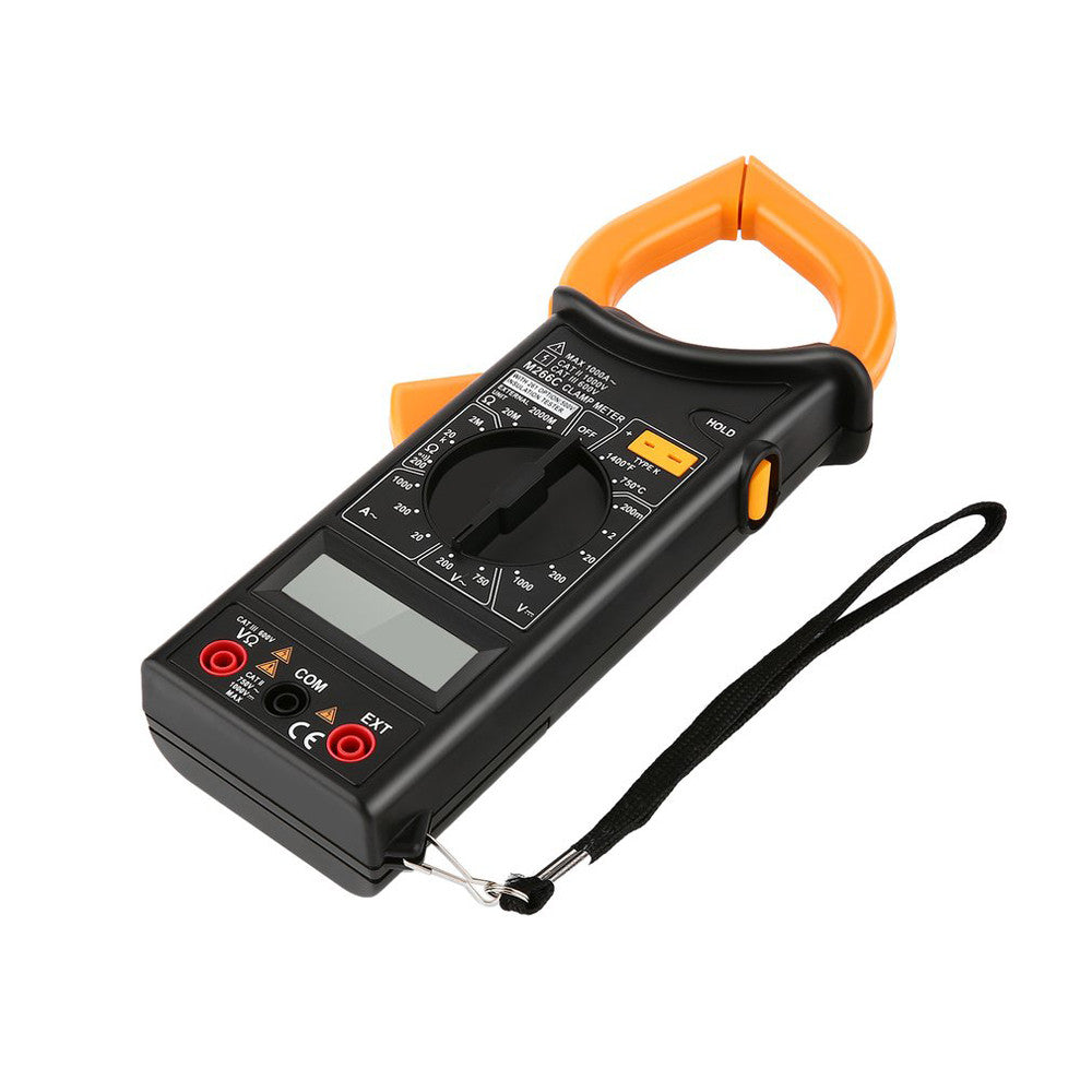 M266C AC/DC Digital Clamp Meter Handheld Multimeter Voltage Current Resistance Temperature Frequency Electrical Tester