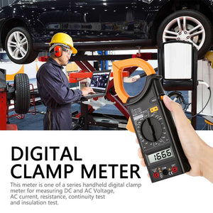 M266C AC/DC Digital Clamp Meter Handheld Multimeter Voltage Current Resistance Temperature Frequency Electrical Tester