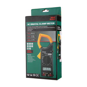 M266C AC/DC Digital Clamp Meter Handheld Multimeter Voltage Current Resistance Temperature Frequency Electrical Tester