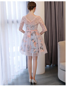 Brand New Flower Print Lace Dress /Wedding Dress/Party Dress/Evening Dress