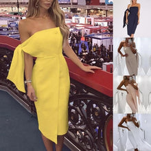 Load image into Gallery viewer, Fashion Ladies off the shoulder dress Strapless Dress Sexy Bodycon Dress