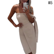 Load image into Gallery viewer, Fashion Ladies off the shoulder dress Strapless Dress Sexy Bodycon Dress