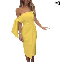 Load image into Gallery viewer, Fashion Ladies off the shoulder dress Strapless Dress Sexy Bodycon Dress