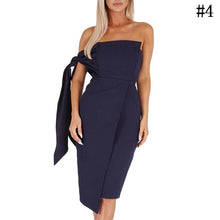 Load image into Gallery viewer, Fashion Ladies off the shoulder dress Strapless Dress Sexy Bodycon Dress