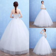 Load image into Gallery viewer, NEW  FASHION  Wedding Dresses Bridal Party Dress New Bride Beautiful Lace Wedding Dresses Floor length Long Bride Dresses