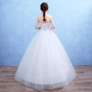 NEW  FASHION  Wedding Dresses Bridal Party Dress New Bride Beautiful Lace Wedding Dresses Floor length Long Bride Dresses