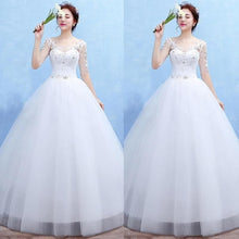 Load image into Gallery viewer, NEW  FASHION  Wedding Dresses Bridal Party Dress New Bride Beautiful Lace Wedding Dresses Floor length Long Bride Dresses
