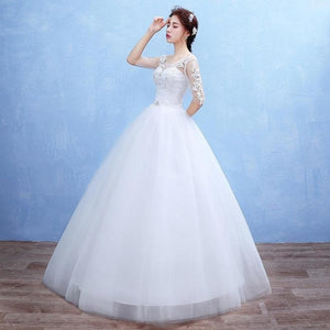 NEW  FASHION  Wedding Dresses Bridal Party Dress New Bride Beautiful Lace Wedding Dresses Floor length Long Bride Dresses