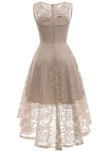 Women Fashion Lace Irregular Dress Sleeveless Party Evening Sexy Mini Dress