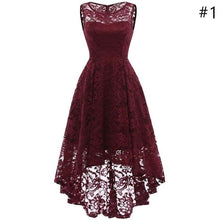 Load image into Gallery viewer, Women Fashion Lace Irregular Dress Sleeveless Party Evening Sexy Mini Dress