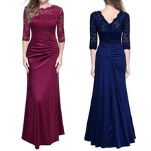 Load image into Gallery viewer, Long Prom Lace Formal Evening Cocktail Party Bridesmaids Gowns Full Dress Womens(M 3XL)