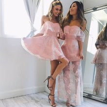 Load image into Gallery viewer, Fashion Women Lace Short Dress Prom Ladies Evening Party Cocktail Wedding Dress