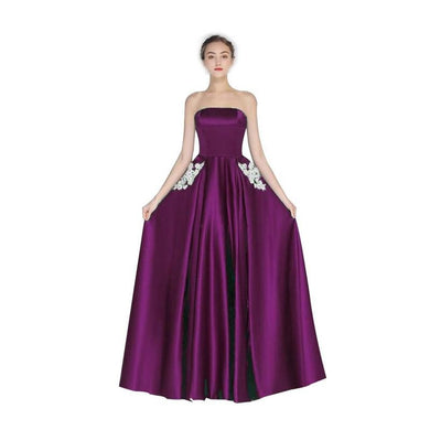 Women Fashion Strapless Maxi Dress Bridesmaid Sexy Evening Gown Cocktail Dresses Vestidos NEW