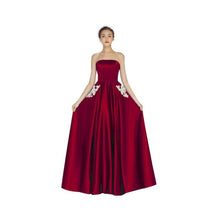Load image into Gallery viewer, Women Fashion Strapless Maxi Dress Bridesmaid Sexy Evening Gown Cocktail Dresses Vestidos NEW