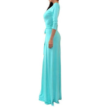 Load image into Gallery viewer, Women Half Sleeve Floor Length Party Dress