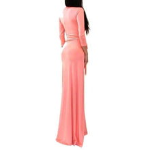 Load image into Gallery viewer, Women Half Sleeve Floor Length Party Dress