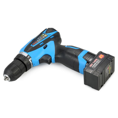 25V Lithium-Ion Two-speed Multi-functional Electric Cordless Drill Rechargeable Screwdriver with LED Light