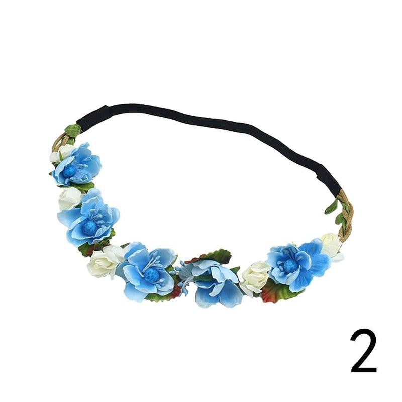 Fashion Women Girl's Flower Head Hollow Elastic Hair Band Headband Wedding Party