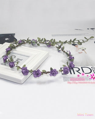 Party Wedding Bridesmaid Floral Flower Festival Forehead Headband Hair Garland