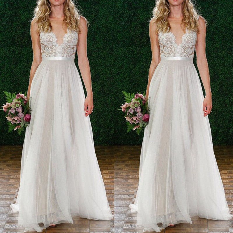 Sexy Women Lady Lace Long Chiffon Bridesmaid Evening Formal Party Cocktail Dress Gown Prom