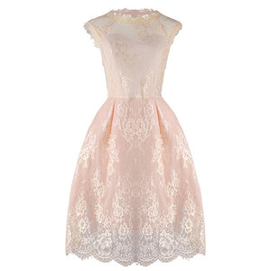 New Women Summer Sleeveless Lace Casual Evening Party Cocktail Short Mini Dress