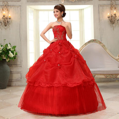 Bridal Dresses Wedding Party Dress Women Lace Embroidery Wedding Dress