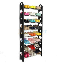 Load image into Gallery viewer, 4/6/10 Tier 18/20/30/50 Pair Storage Organizer Free Standing Shoe Tower Rack