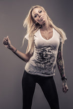 Load image into Gallery viewer, Tattooed Girl (Women&#39;s Deep V-Neck Tee)