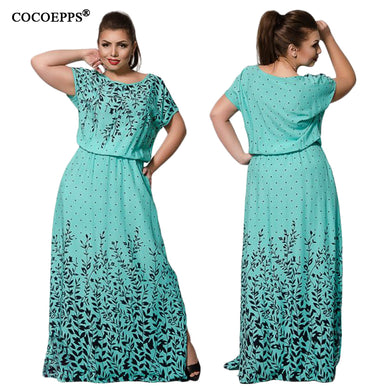 vintage 6XL big sizes maxi long dresses women clothing fashion dress 2018 Summer Evening Party Plus Large Size Dress vestidos